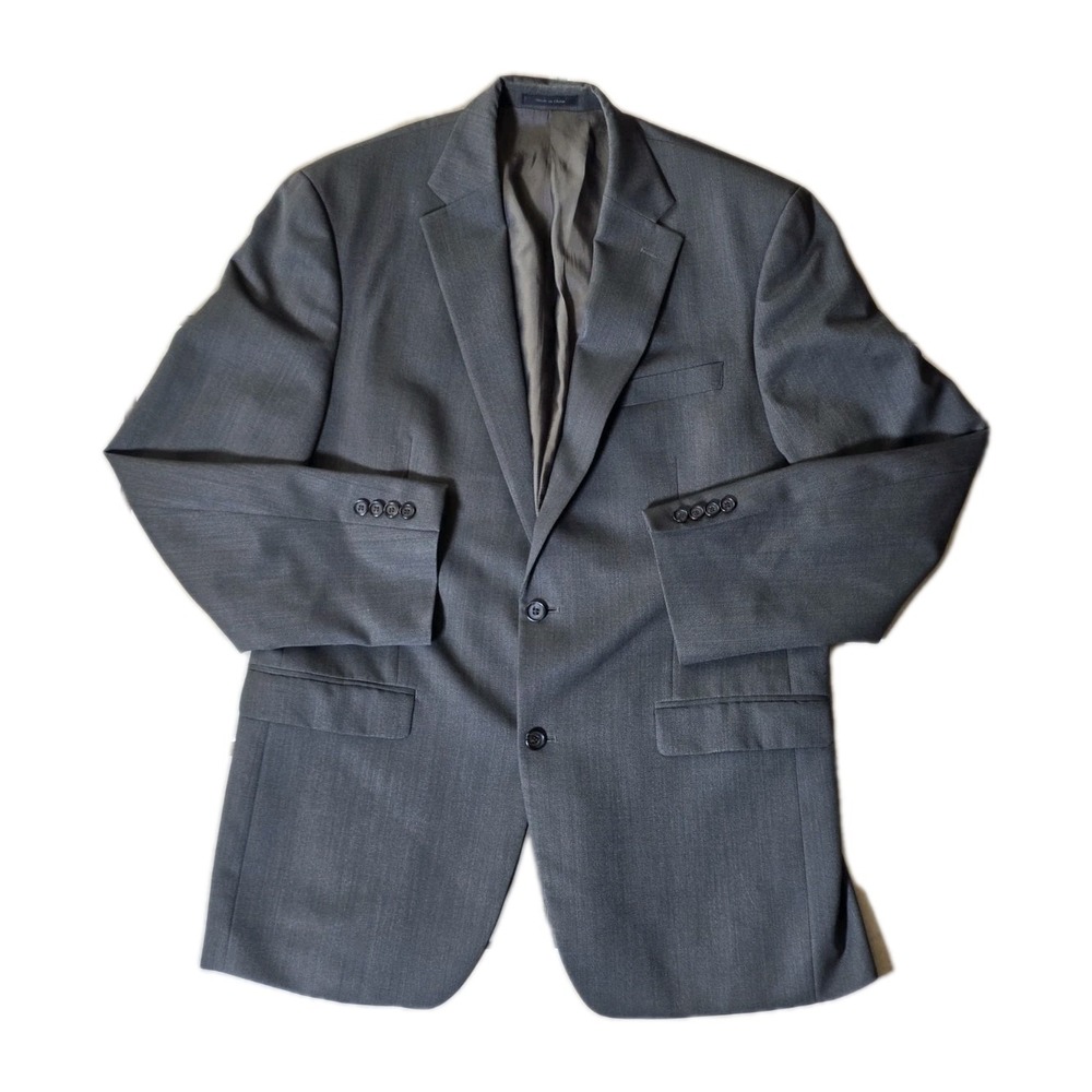 POLO RALPH LAUREN Brown Birdseye 100% Wool Mens Blazer Sport Coat Jacket - 42 L